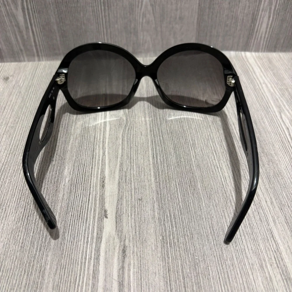 Emilio Pucci EP631S 001 Black Oversized Round Sunglasses Made in Italy Vintage